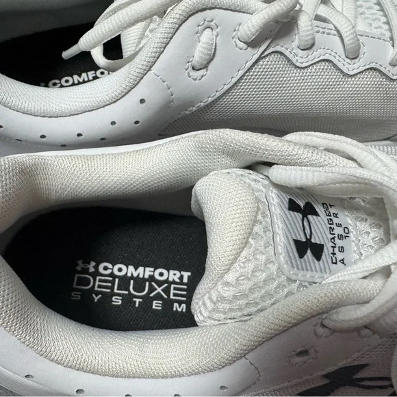 Under Armour White and Black Athletic Shoes - Picture 6 of 11